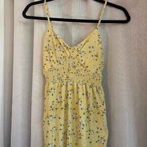 Yellow and white floral maxi dress!